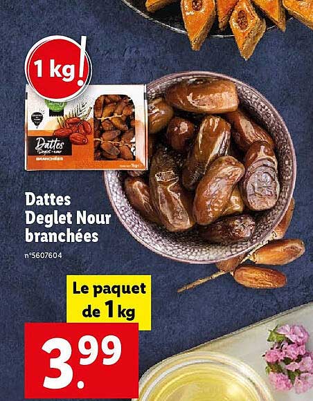 dattes deglet nour branchées