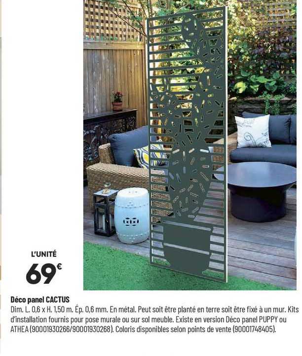 déco panel cactus