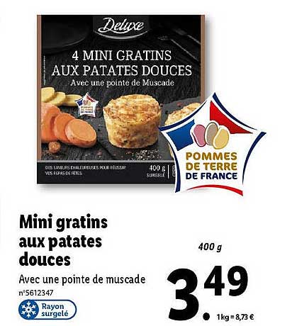 deluxe mini gratins aux patates douces