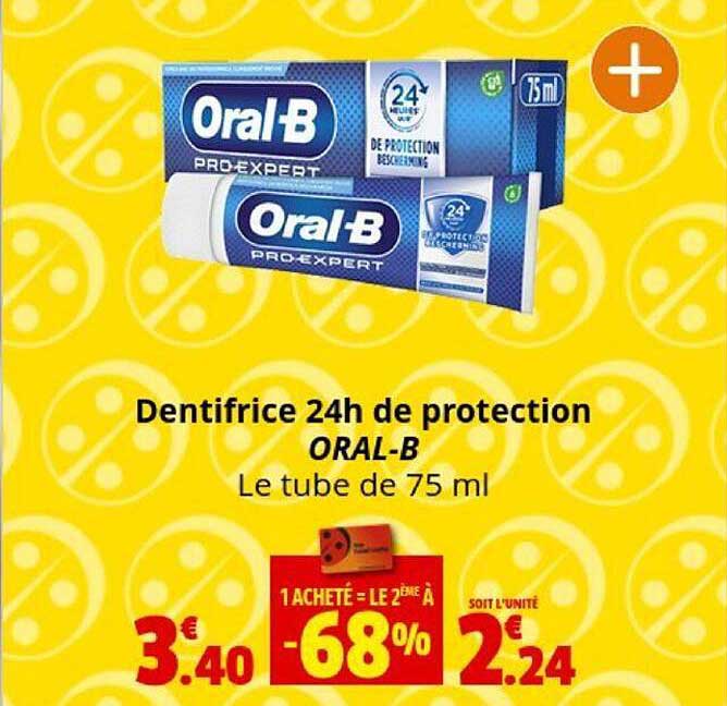 dentifrice 24h de protection oral-b
