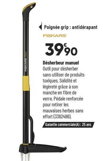 désherbeur manuel fiskars