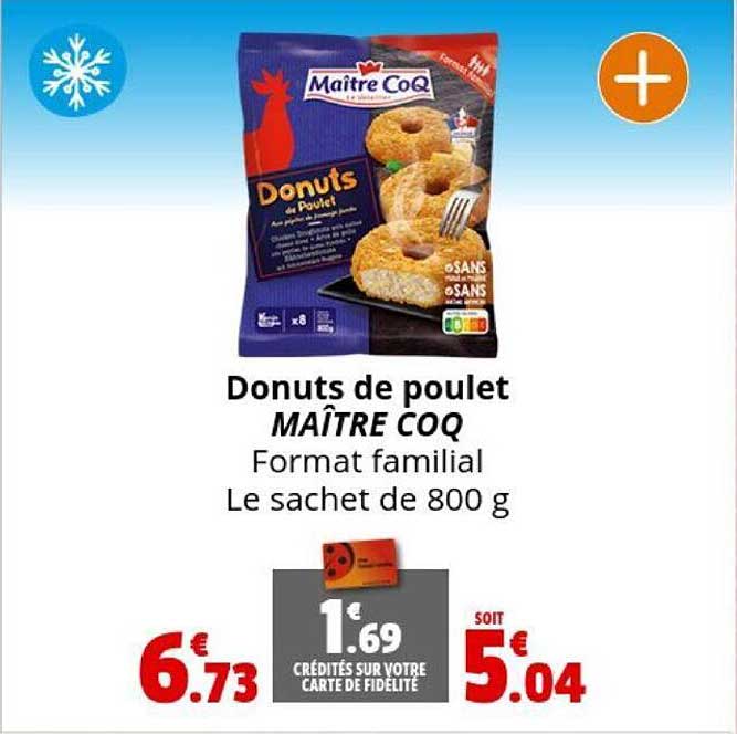 donuts de poulet maître coq