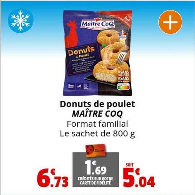 donuts de poulet maître coq