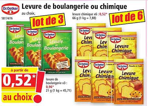 dr oetker levure de boulangerie ou chimique