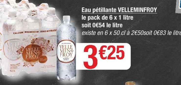 eau pétillante velleminfroy