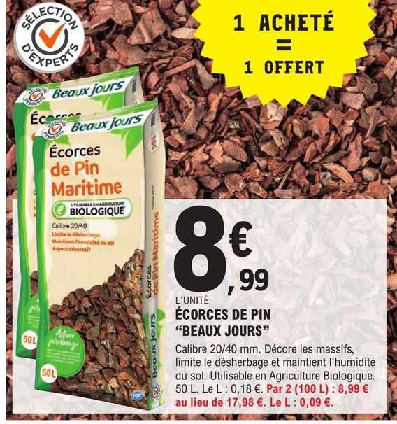 écorces de pin "beaux jours"