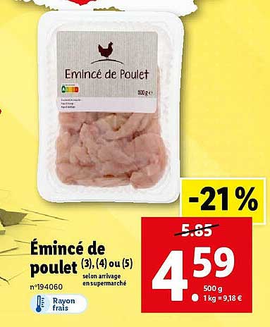 émincé De Poulet
