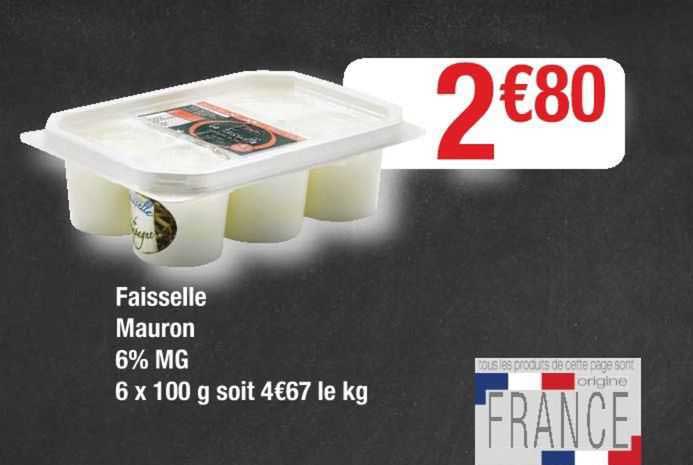 faisselle mauron 6% mg