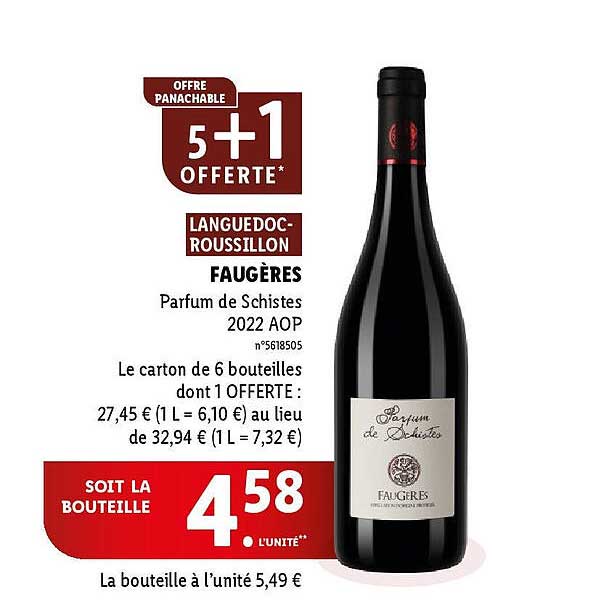 faugères parfum de schistes 2022 aop