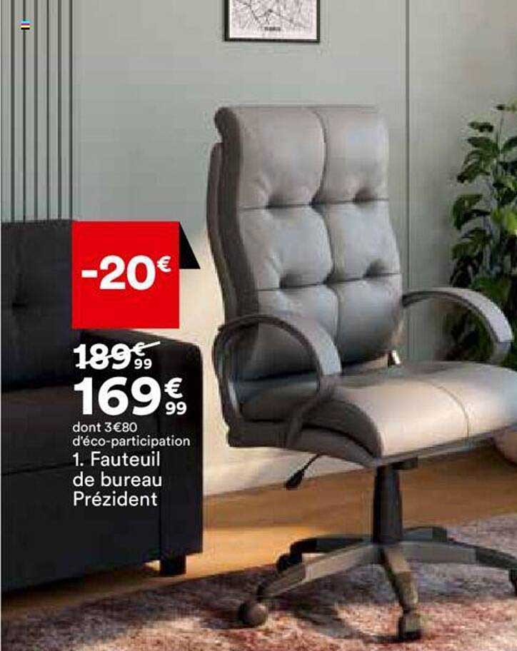 fauteuil de bureau prézident