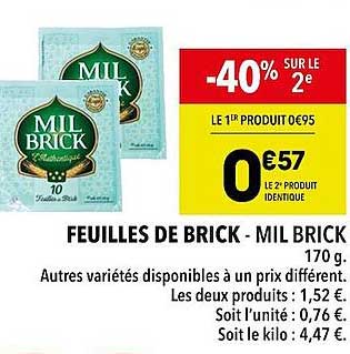 feuilles de brick mil brick