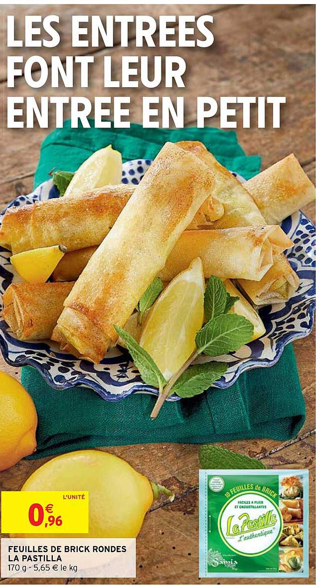 feuilles de brick rondes la pastilla