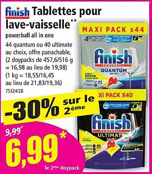 finish tablettes pour lave-vaisselle
