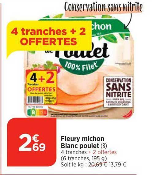 fleury michon blanc poulet