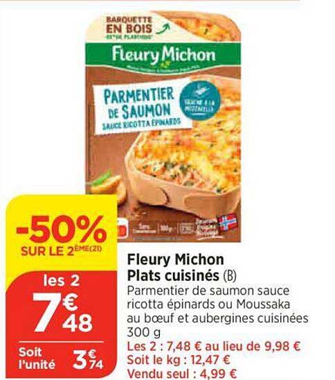 fleury michon plats cuisinés