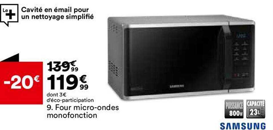 four micro-ondes monofonction samsung