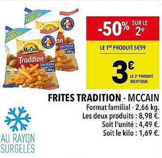 Frites Tradition McCain