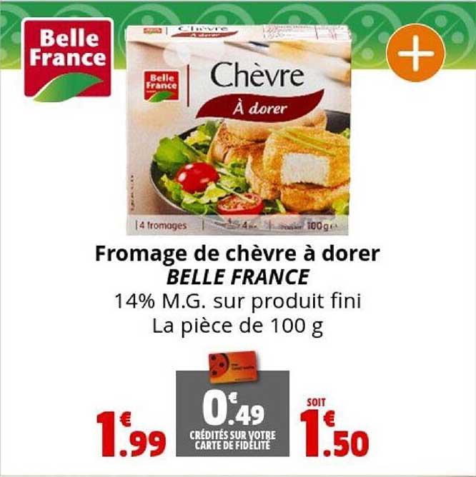 fromage de chèvre  à dorer belle france
