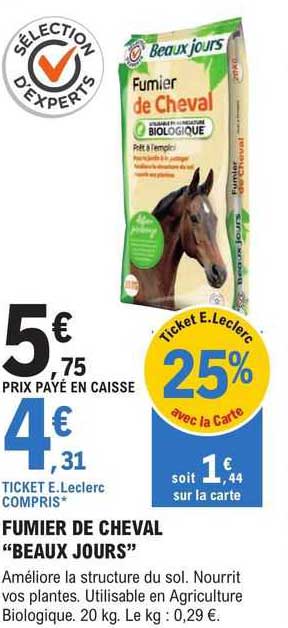 fumier de cheval "beaux jours"