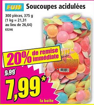 fun soucoupes acidulées