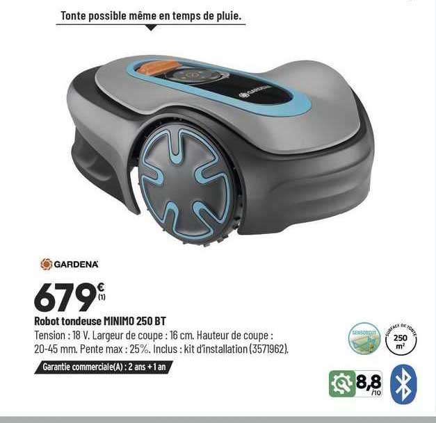 Gardena Tondeuse Minimo 250 Bt