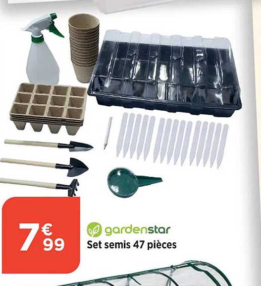 gardenstar set semis 47 pièces