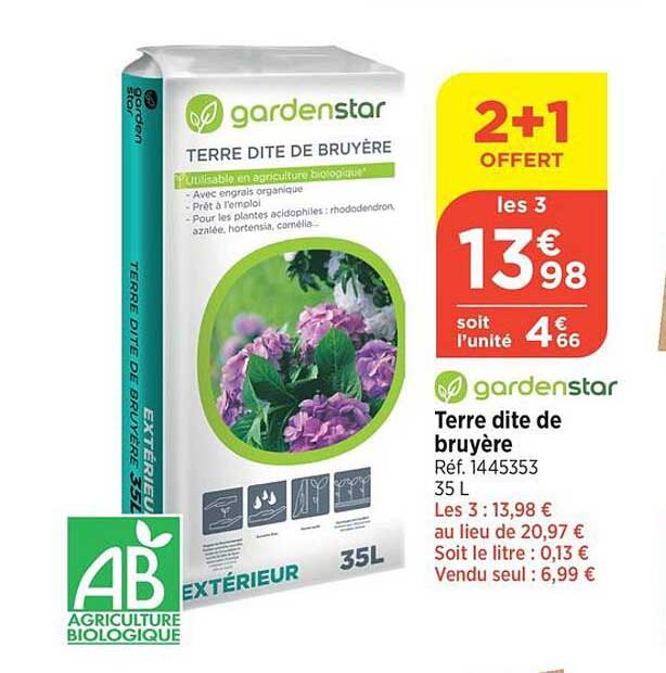 Gardenstar Terre Dite De Bruyère