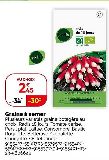 graine à semer geolia
