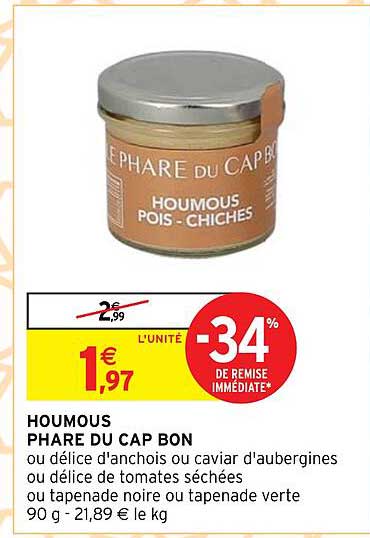 houmous phare du cap bon