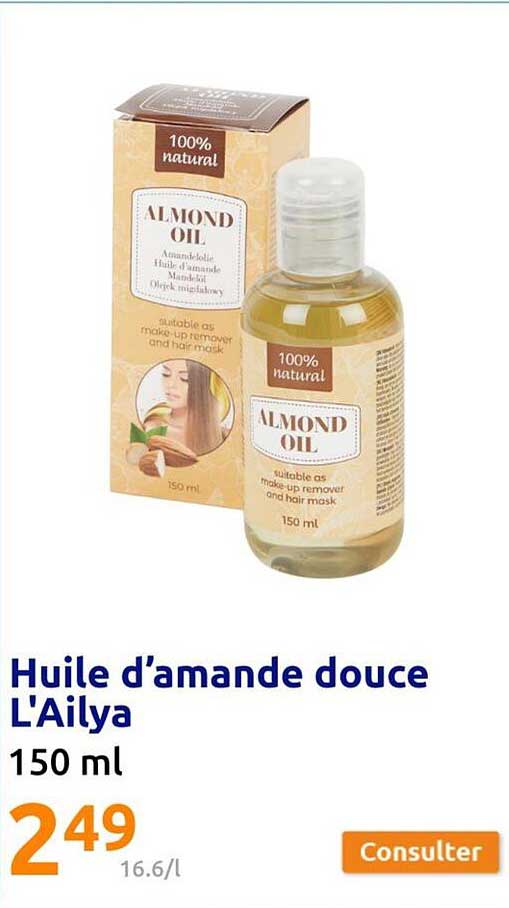 Huile D'amande Douce L'ailya