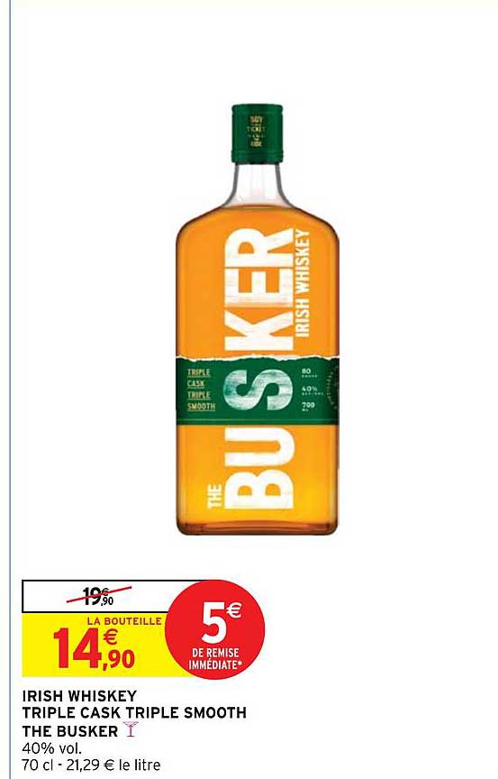 irish whiskey triple cask triple smooth the busker