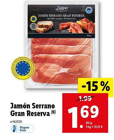 deluxe jamón serrano gran reserva