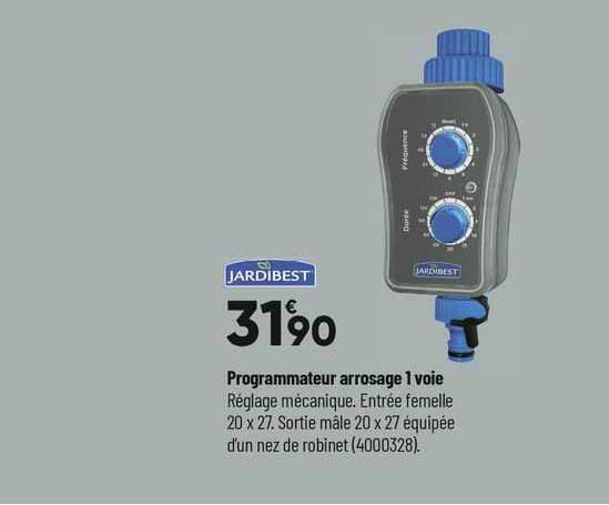 jardibest programmateur arrosage 1 voie