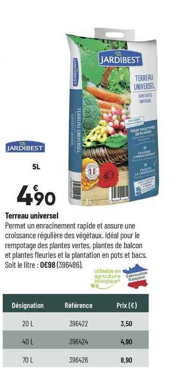 jardibest terreau universel