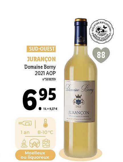 jurançon domaine borny 2021 aop