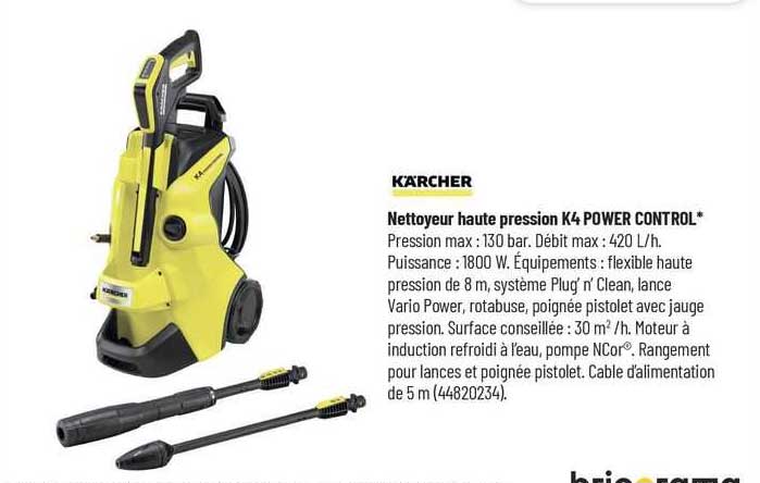 kärcher nettoyeur haute pression k4 power control