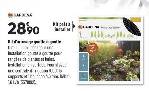 kit d'arrosage goutte à goutte gardena