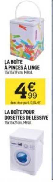 La Boîte à Pinces à Linge Ou Pour Dosettes De Lessive