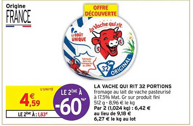 la vache qui rit 32 portions
