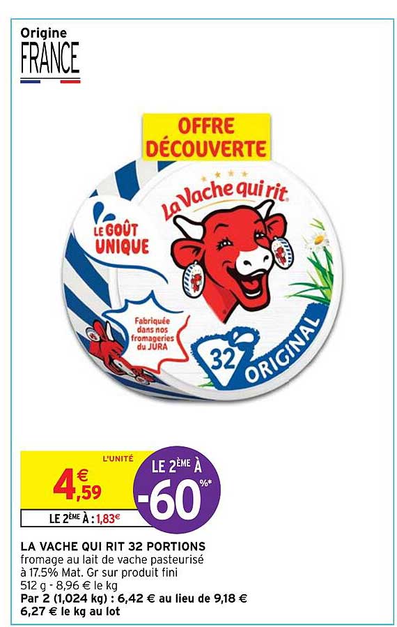 la vache qui rit 32 portions