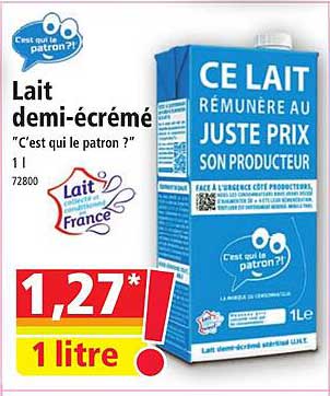 lait demi-écrémé "c'est qui le patron?"