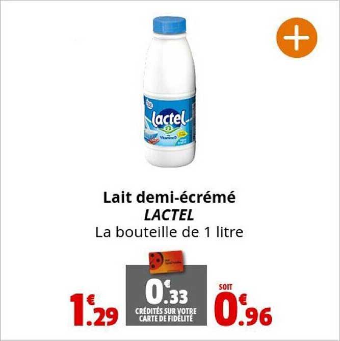 lait demi-écrémé lactel