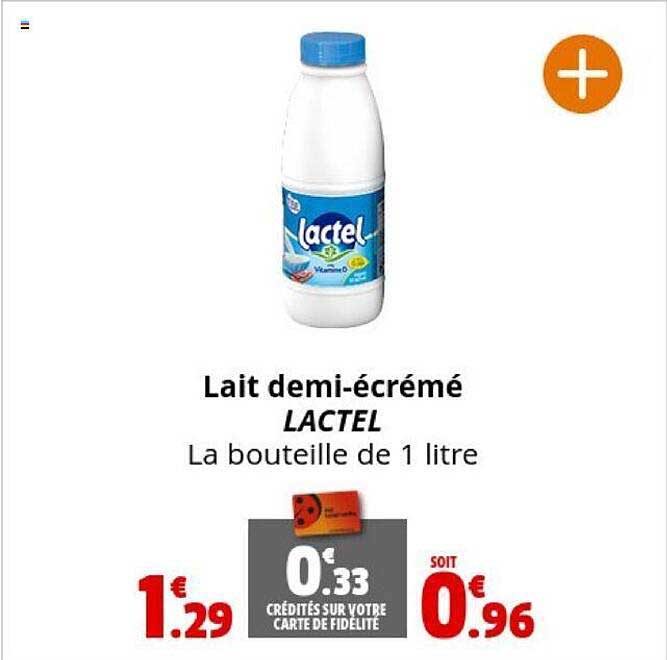 lait demi-écrémé lactel