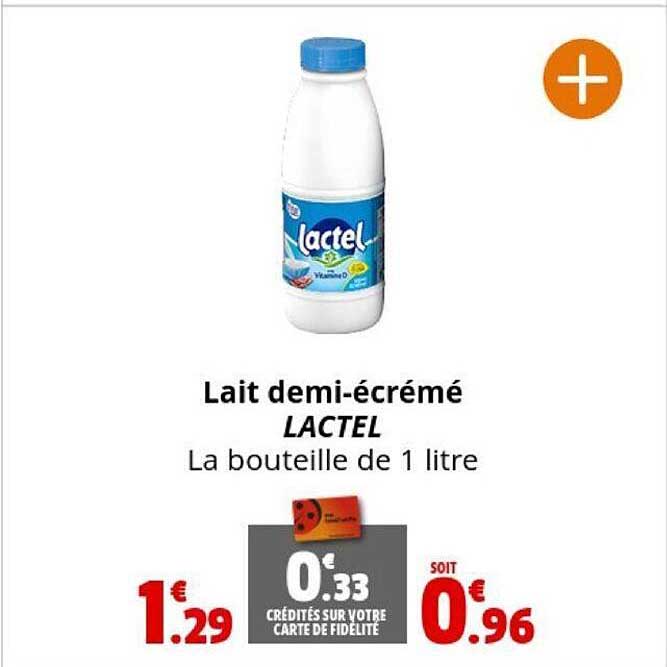 lait demi-écrémé lactel