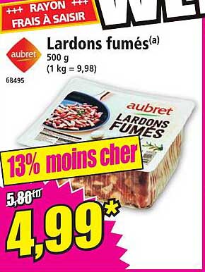 Lardons Fumés Aubert