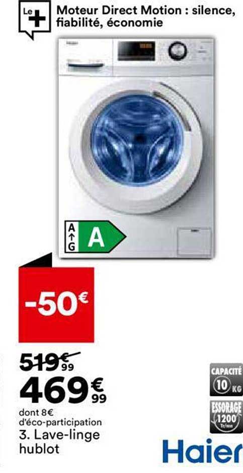 lave-linge hublot haier