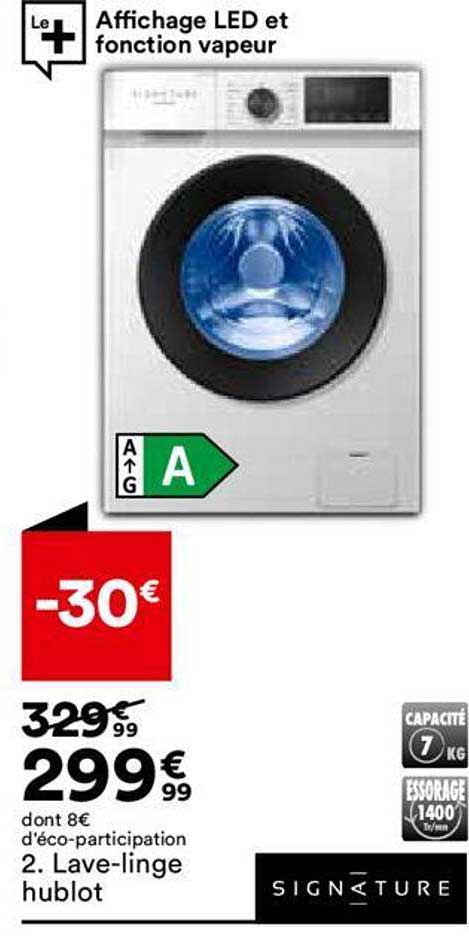 lave-linge hublot signature