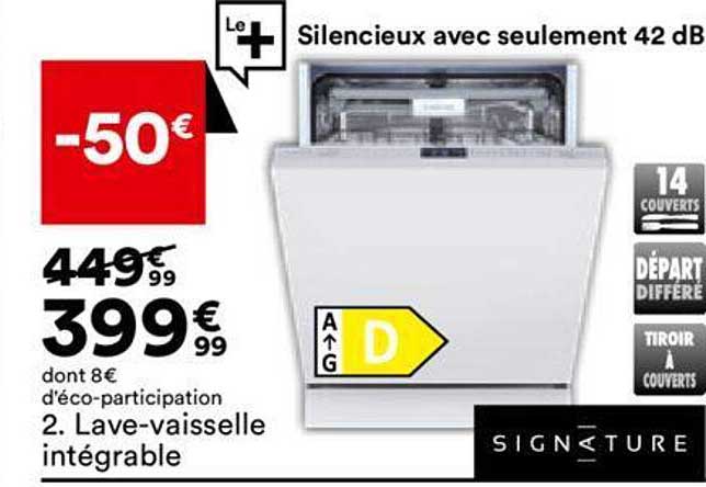 lave-vaisselle intégrable signature