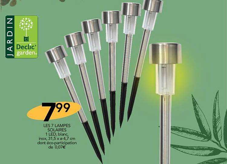 les 7 lampes solaires 1 led
