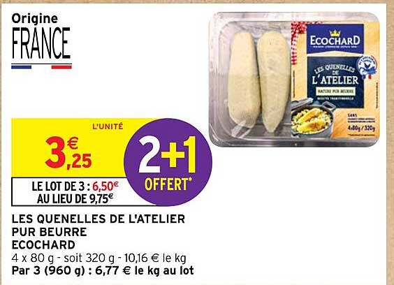 les quenelles de l'atelier pur beurre ecochard